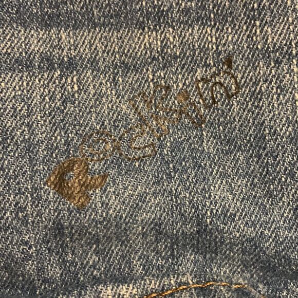 Wrangler jean shorts 3T graffiti distressed cotton spring summer adjustable wais - Picture 6 of 8